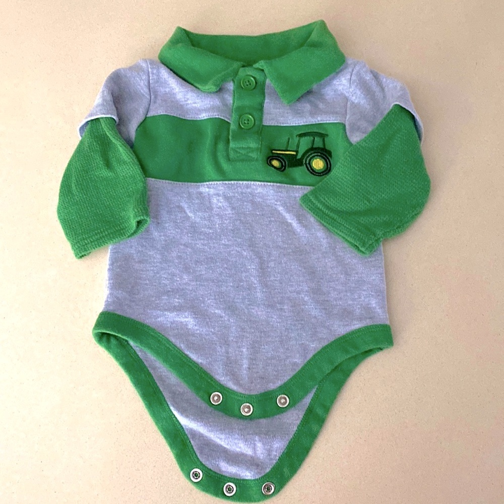 John Deere tractor onesie! 3 months. Like new!